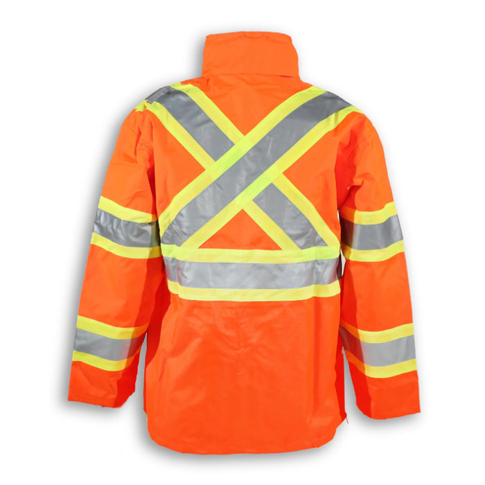 Big K Clothing® High Visibility 300 Denier Polyester Safety Rain Jacket - BK802