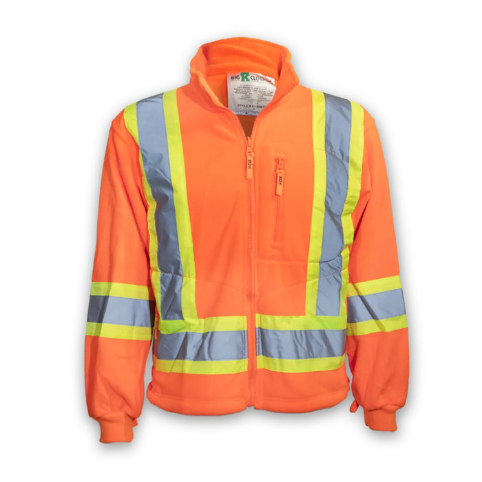 Big K Clothing® High Visibility Orange 3-in-1 Safety Rain Jacket - Orange - BK468