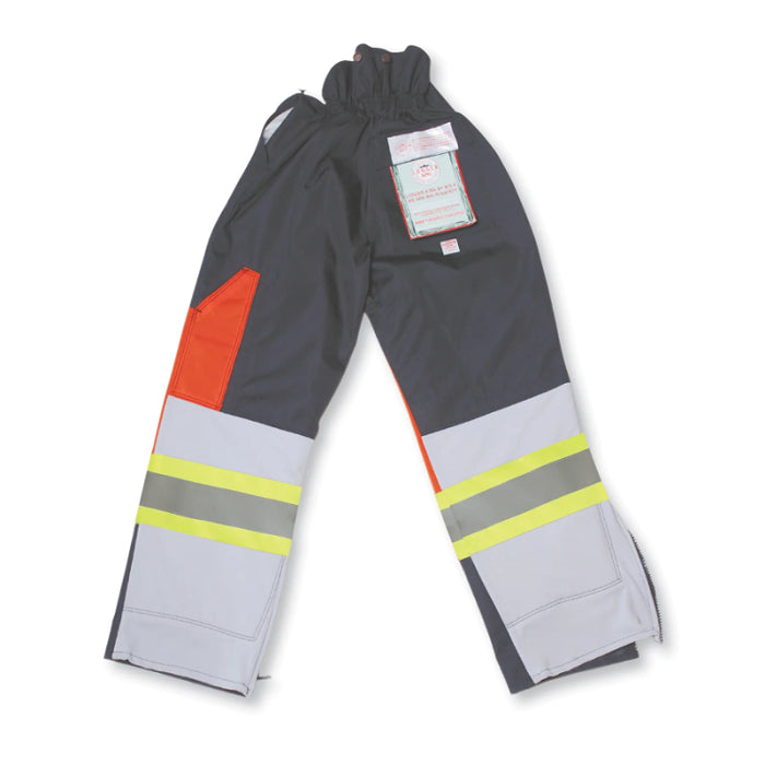 Big K Clothing® FR 600 Denier Front/Polyester Back Padded 4100 Fallers' Pants - Navy Blue - BK90741