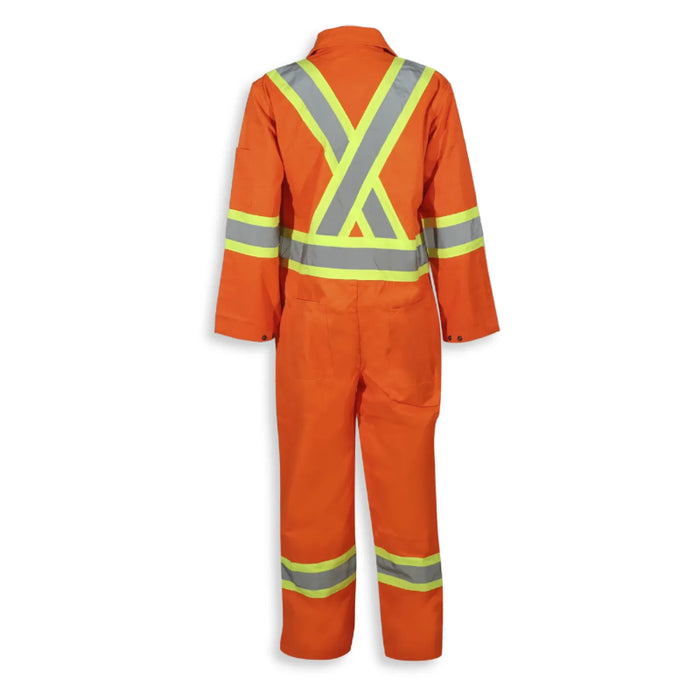 Big K Clothing® Hi Vis 100% Cotton Safety Coverall - Orange - BK1700
