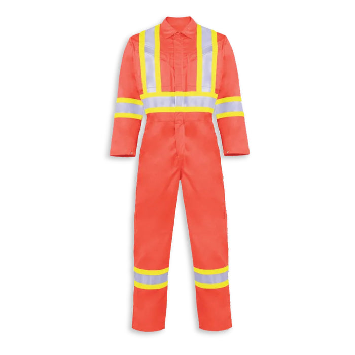 Big K Clothing® Hi Vis Fire Retardent 100% Cotton Safety Coverall - BK1700FRC