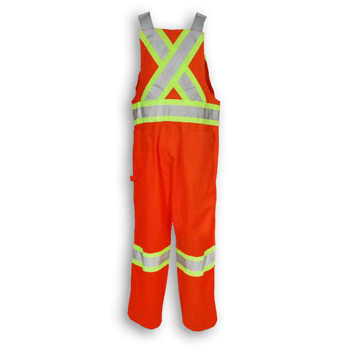Big K Clothing® High Visibility 100% Cotton Safety Bib Overall - Orange - BK1600MOT