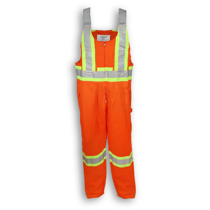 Big K Clothing® High Visibility 100% Cotton Safety Bib Overall - Orange - BK1600MOT