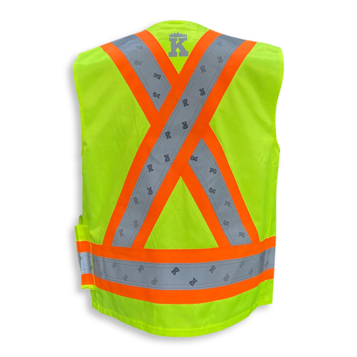 Big K Clothing® High Visibility 100% Cotton Supervisor Safety Vest - BK222