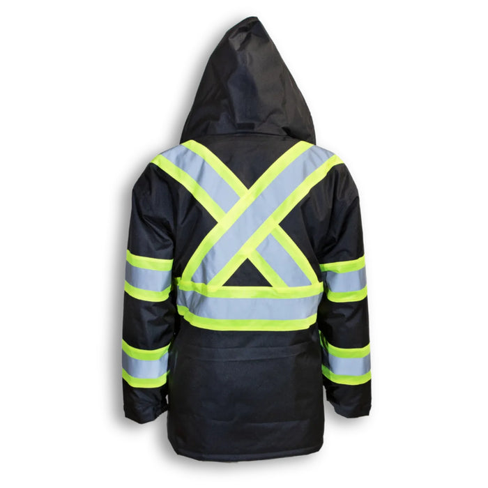Big K Clothing® High Visibility 300 Denier Polyester Quilted Safety Rain Jacket - BK802ORGQ