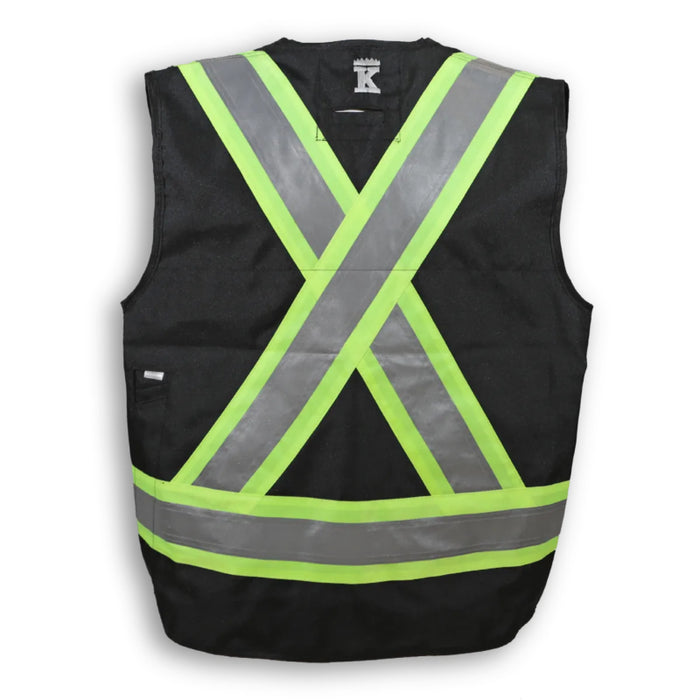 Big K Clothing® High Visibility 300D Polyester Surveyor Safety Vest - BK402