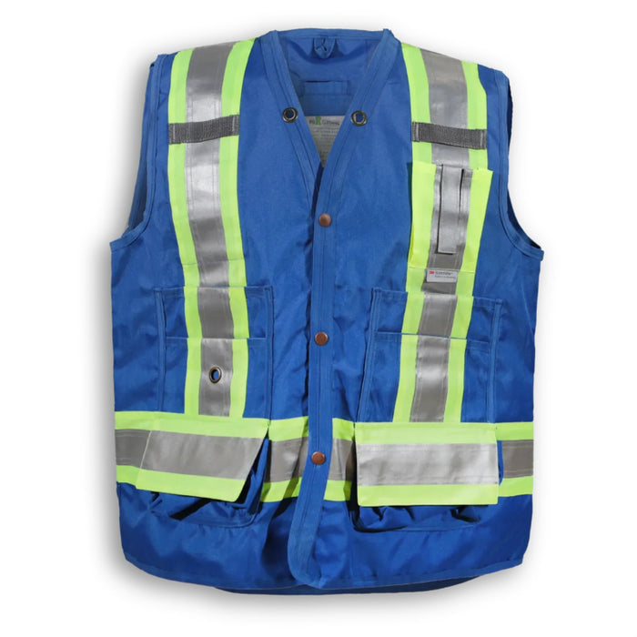 Big K Clothing® High Visibility 300D Polyester Surveyor Safety Vest - BK402