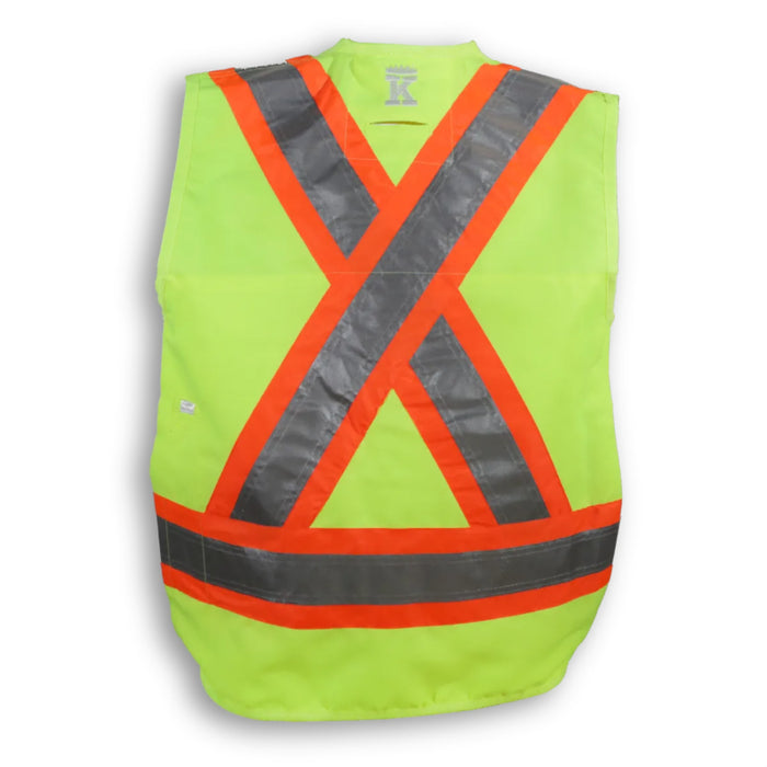 Big K Clothing® High Visibility 300D Polyester Surveyor Safety Vest - BK402