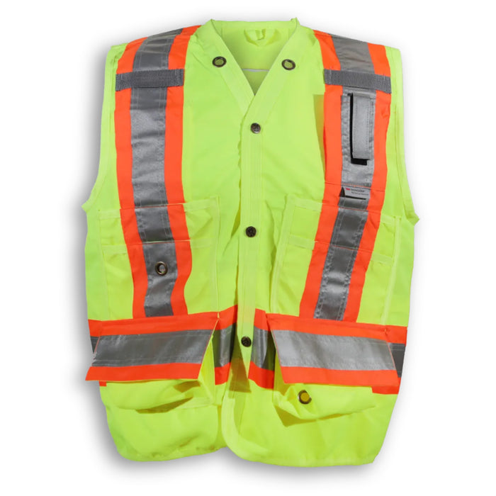 Big K Clothing® High Visibility 300D Polyester Surveyor Safety Vest - BK402