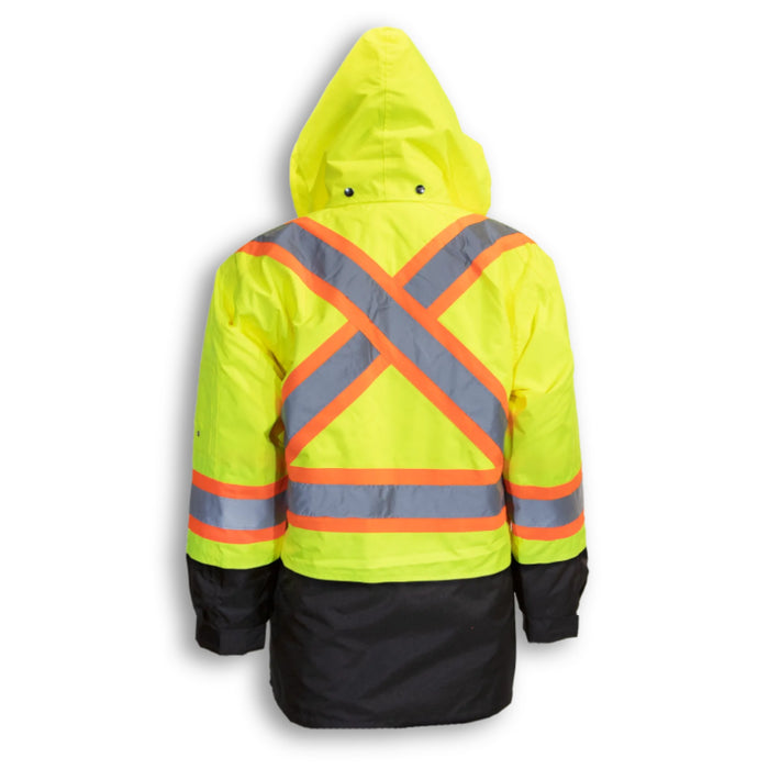 Big K Clothing® High Visibility Polyester Waterproof Safety Rain Jacket - BK133