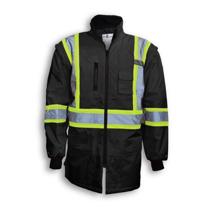 Big K Clothing® High Visibility Polyester Waterproof Safety Rain Jacket - BK133