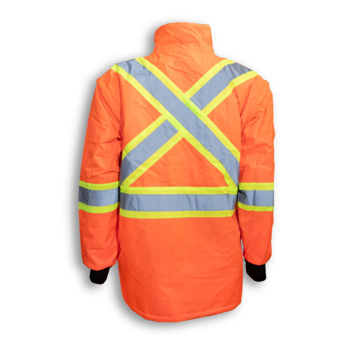 Big K Clothing® High Visibility Polyester Waterproof Safety Rain Jacket - BK133