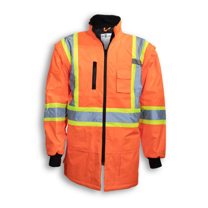 Big K Clothing® High Visibility Polyester Waterproof Safety Rain Jacket - BK133