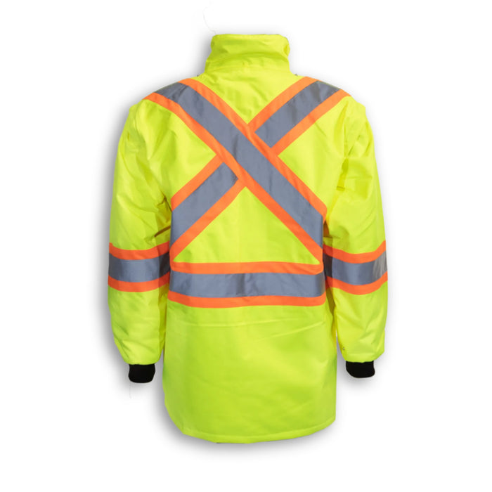 Big K Clothing® High Visibility Polyester Waterproof Safety Rain Jacket - BK133