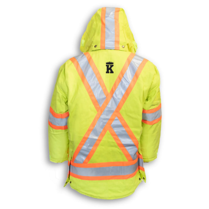 Big K Clothing® High Visibility 100% Cotton Duck Safety Jacket With Quilt Lining - BK461