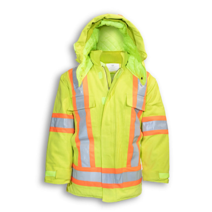 Big K Clothing® High Visibility 100% Cotton Duck Safety Jacket With Quilt Lining - BK461