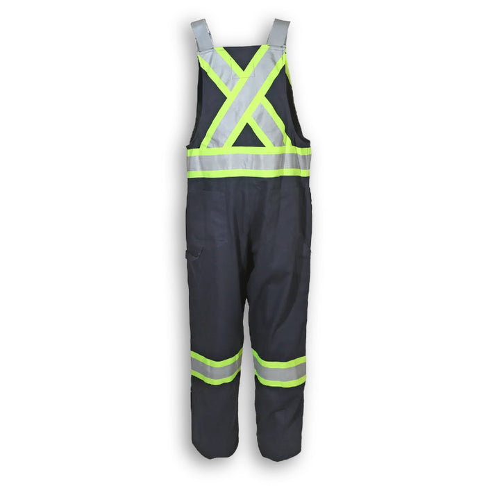 Big K Clothing® High Visibility 100% Cotton Safety Bib Overall - Navy Blue - BK1601