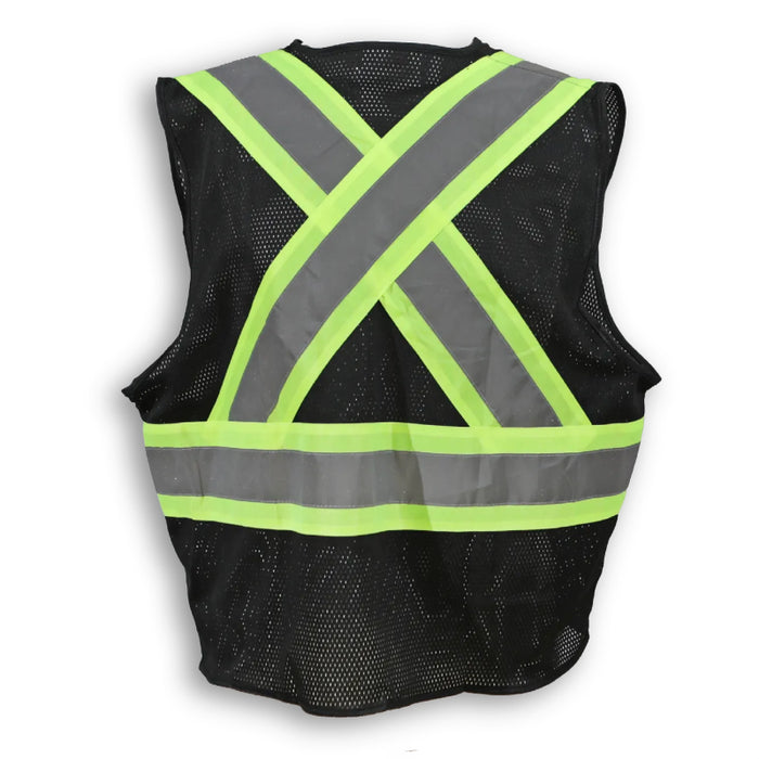 Big K Clothing® High Visibility 100% Polyester Mesh Extra Breathable Safety Vest with Zipper Front - BK208