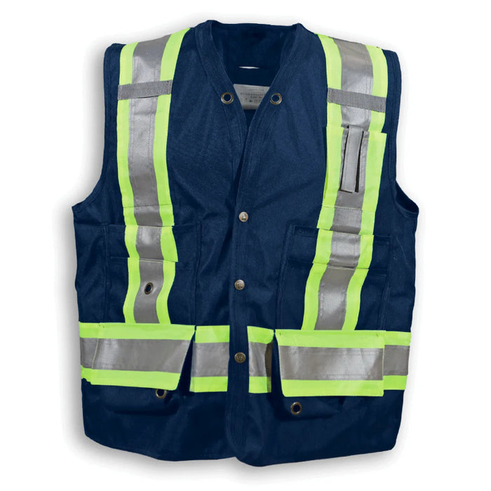Big K Clothing® High Visibility 150D Econo Surveyor Safey Vest - BKECONOSURV