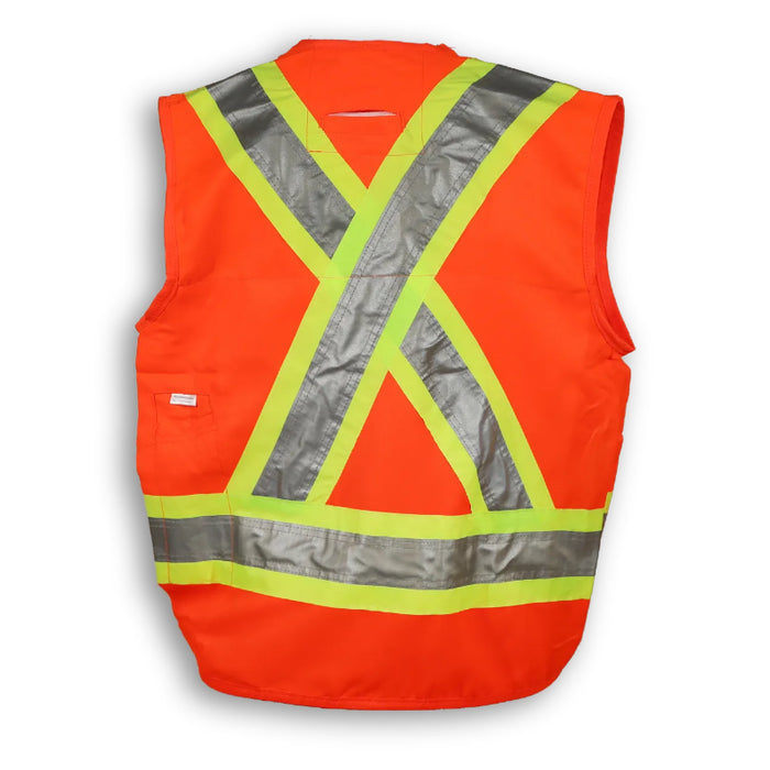 Big K Clothing® High Visibility 150D Econo Surveyor Safey Vest - BKECONOSURV