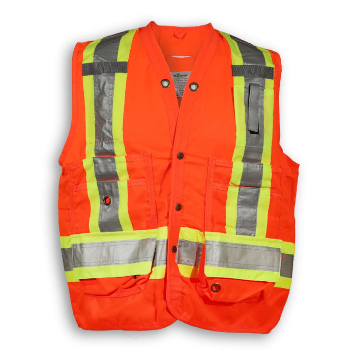 Big K Clothing® High Visibility 150D Econo Surveyor Safey Vest - BKECONOSURV