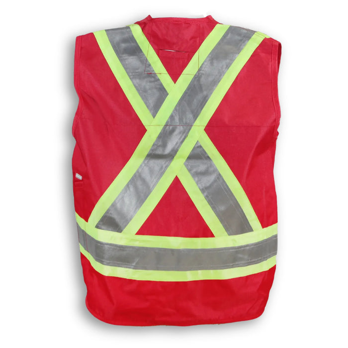 Big K Clothing® High Visibility 150D Econo Surveyor Safey Vest - BKECONOSURV