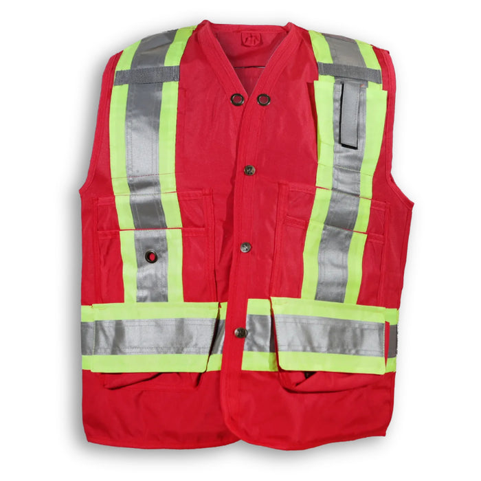Big K Clothing® High Visibility 150D Econo Surveyor Safey Vest - BKECONOSURV