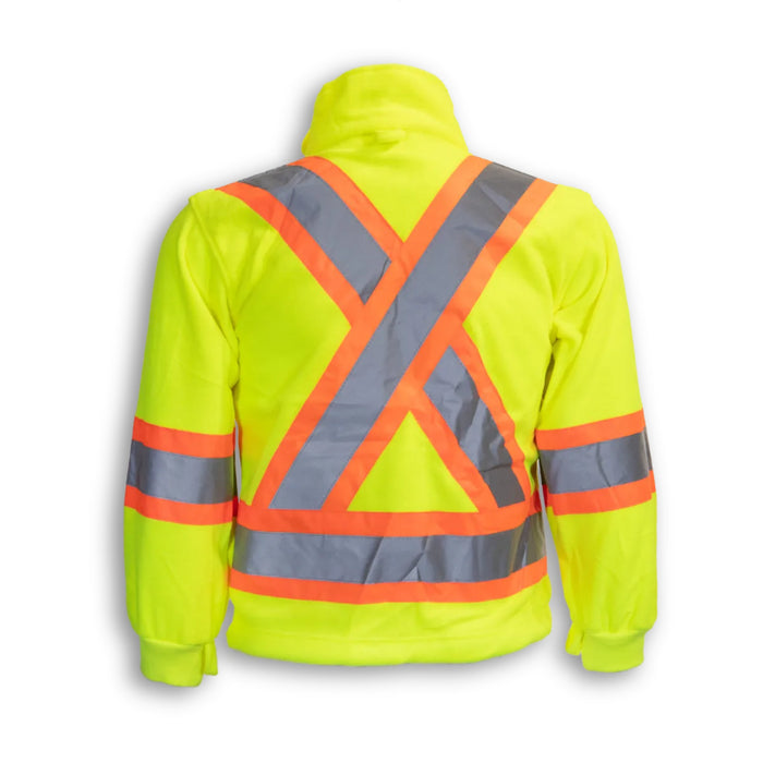 Big K Clothing® High Visibility 3-in-1 Safety Rain Jacket - Yellow Lime - BK464