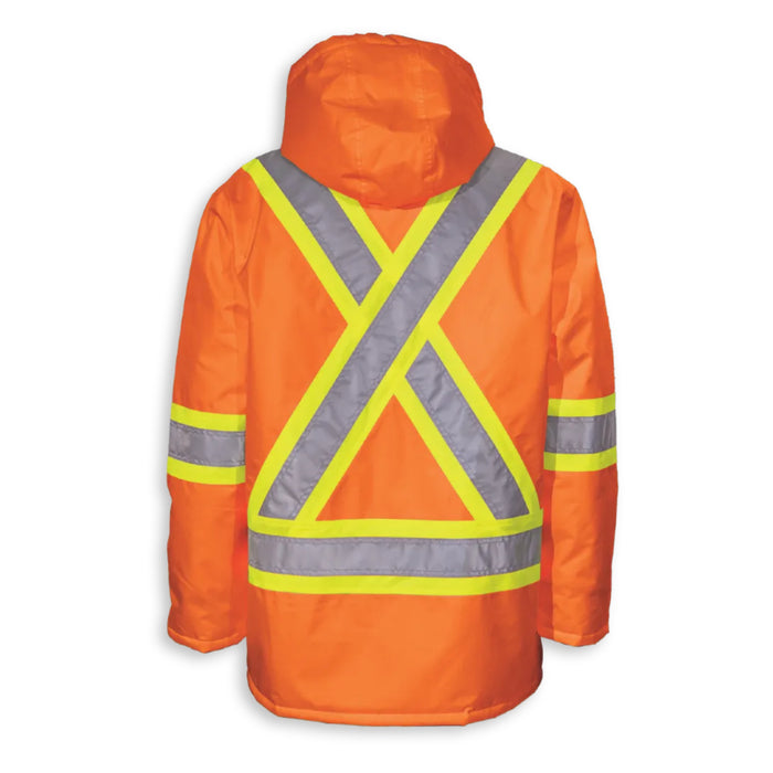 Big K Clothing® High Visibility 300 Denier Polyester Thinsulate Safety Rain Jacket - BK463