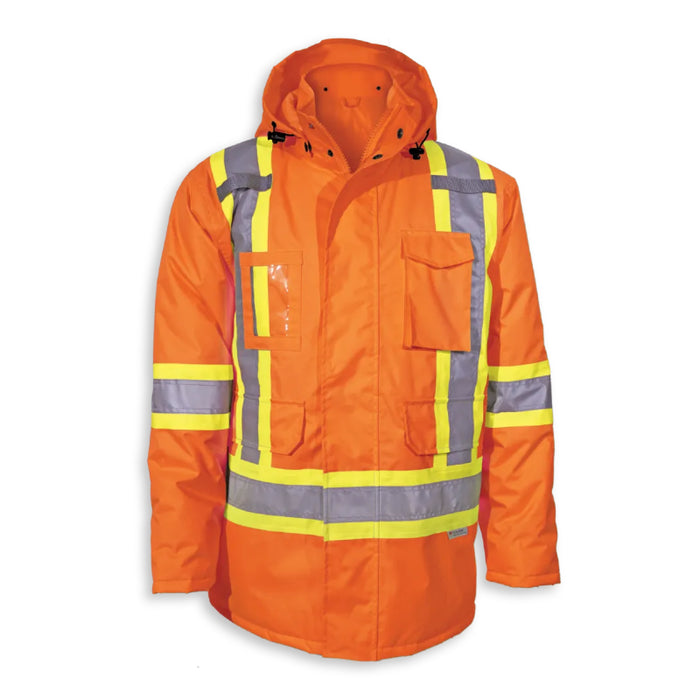 Big K Clothing® High Visibility 300 Denier Polyester Thinsulate Safety Rain Jacket - BK463