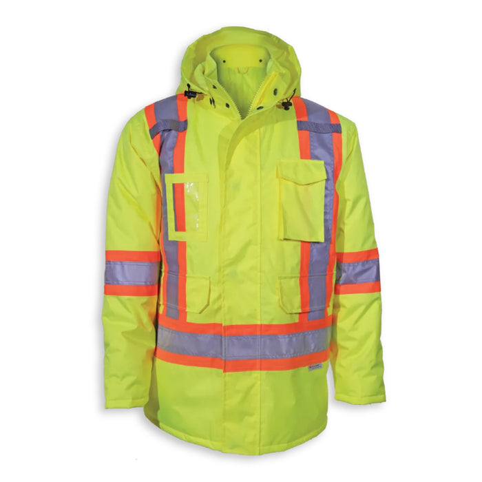 Big K Clothing® High Visibility 300 Denier Polyester Thinsulate Safety Rain Jacket - BK463