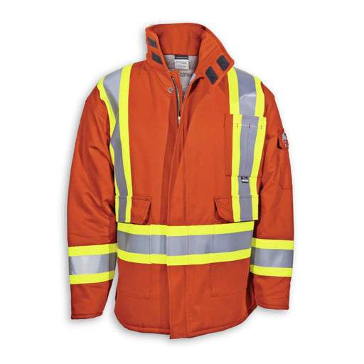 Big K Clothing® High Visibility Indura Ultrasoft FR Safety Parka - BK460FRI