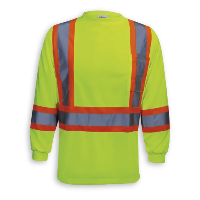 Big K Clothing® Woman’s Long Sleeve Hi Vis Safety T-Shirt - BK200X-W