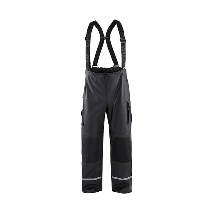 Blaklader® Rain Bib Pants with Reflective Details - Black - 1387