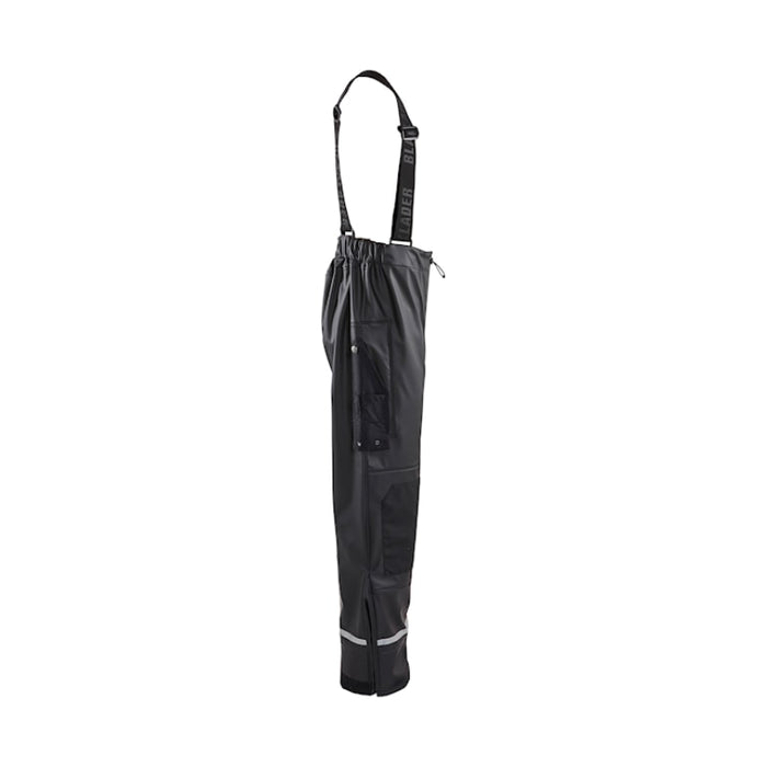 Blaklader® Rain Bib Pants with Reflective Details - Black - 1387