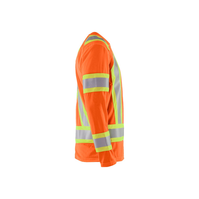 Blaklader® High Visibility Long Sleeve Safety T-shirt - CSA Compliant - Orange - 3496