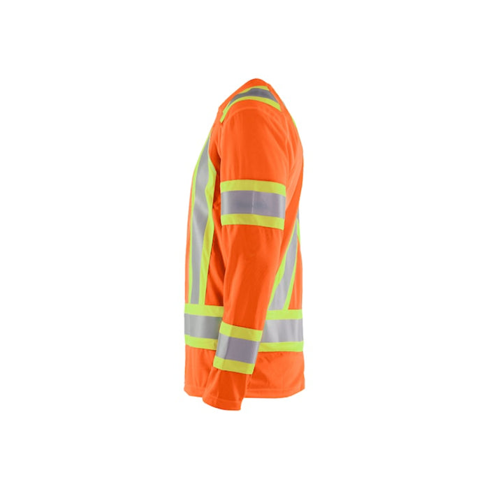 Blaklader® High Visibility Long Sleeve Safety T-shirt - CSA Compliant - Orange - 3496
