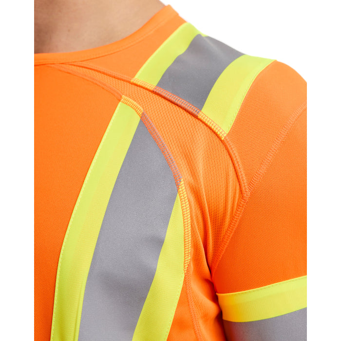Blaklader® High Visibility Long Sleeve Safety T-shirt - CSA Compliant - Orange - 3496