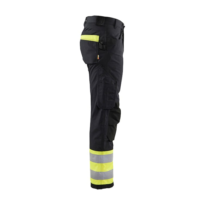 Blaklader® High Visibility Ripstop Safety Pants - Black / Yellow - 1697