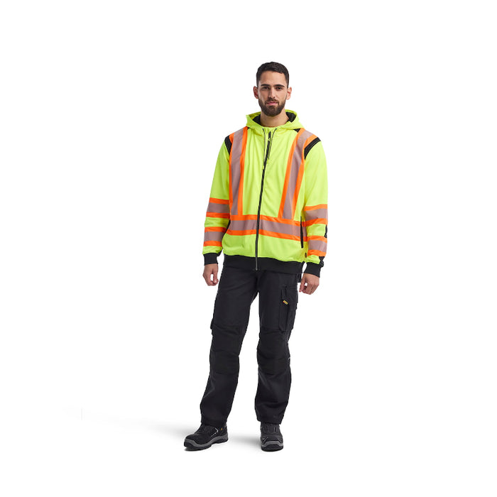 Blaklader® High Visibility  Zip Safety Sweatshirt - CSA Compliant - Yellow - 3448