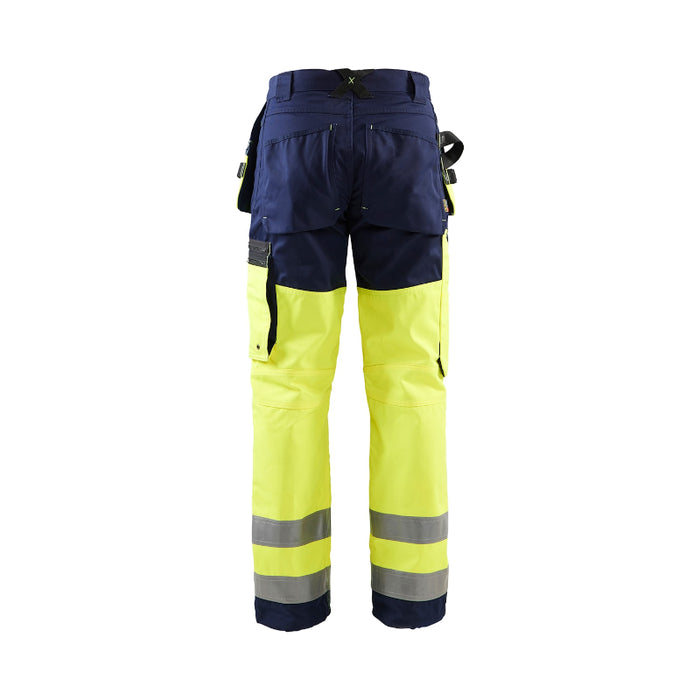 Blaklader® Women's High Visibility Work Pants - Yellow - 7160