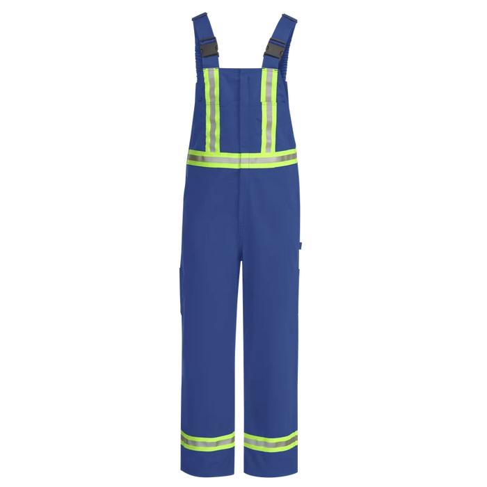 Bulwark® Men's Unlined Hi Vis FR Bib Overall with Reflective Trim CAT 2 - BLFC