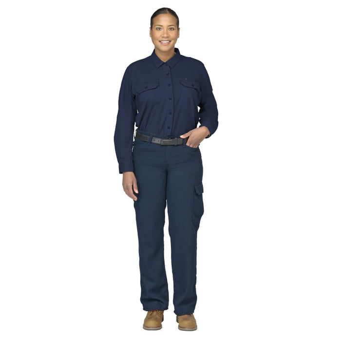 Bulwark® FR Women's Flex Knit Button Down Work Shirt - STG5