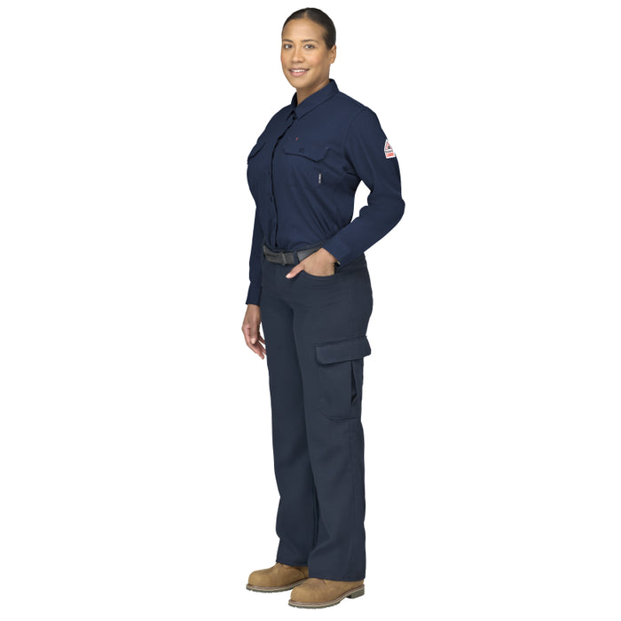 Bulwark® FR Women's Flex Knit Button Down Work Shirt - STG5