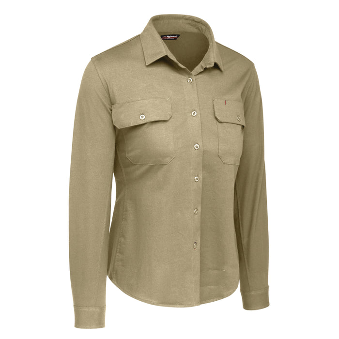 Bulwark® FR Women's Flex Knit Button Down Work Shirt - STG5