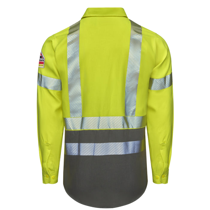 Bulwark® Men's FR Hi-Visibility Color Block Uniform Shirt - S1B2