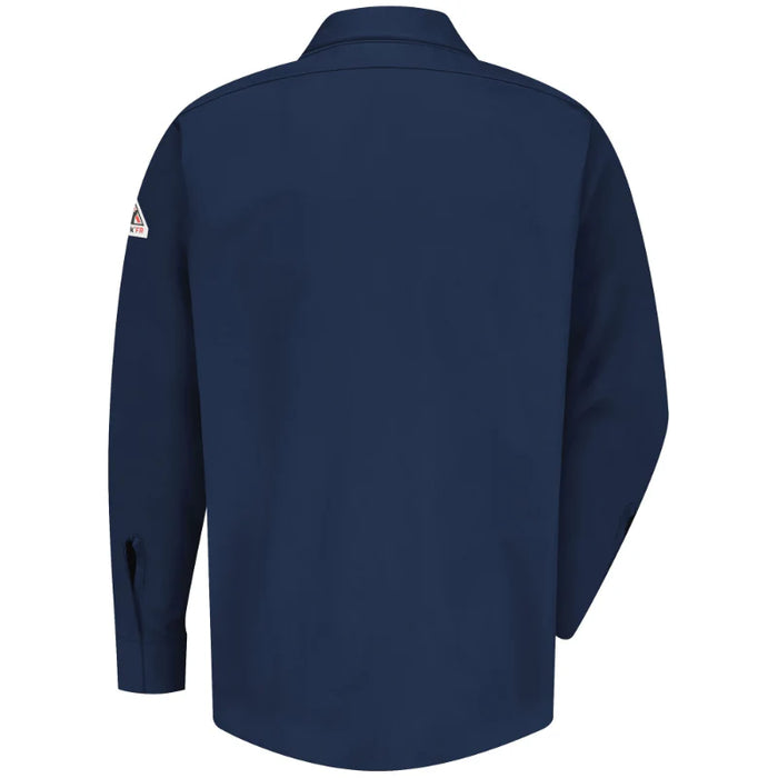 Bulwark® Men's Midweight FR Pocketless Concealed-Gripper Work Shirt - SMS2