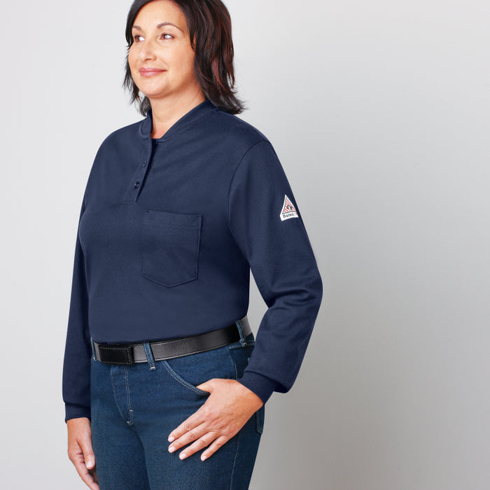 Bulwark® Women's Lightweight FR Henley Shirt - SEL3