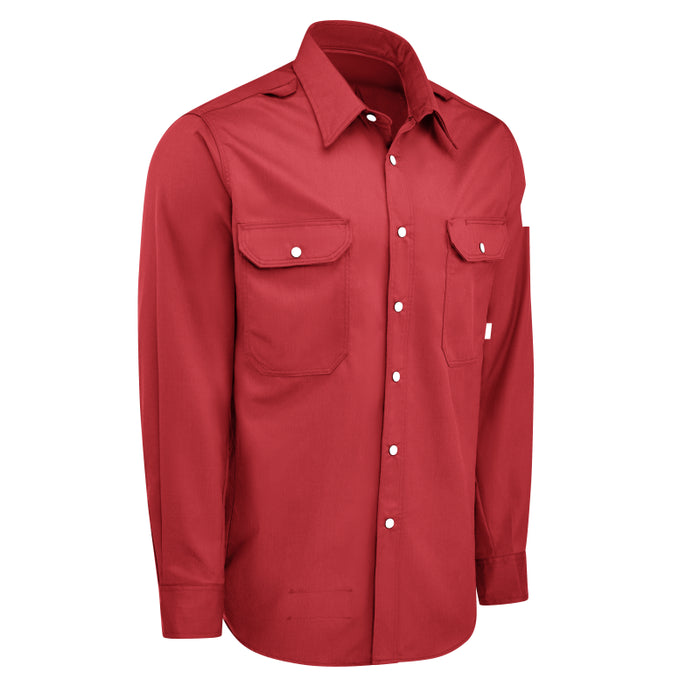 Bulwark® iQ Series® Men's FR Midweight Comfort Snap-Front Woven Shirt - QS28