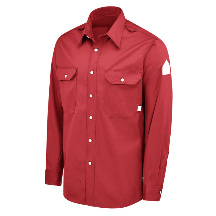 Bulwark® iQ Series® Men's FR Midweight Comfort Snap-Front Woven Shirt - QS28